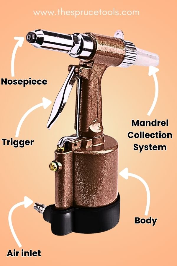 The Parts of a Pneumatic Rivet Gun