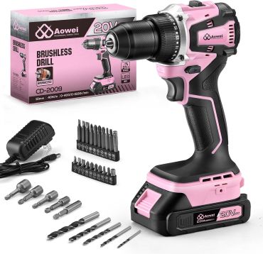 AOWEI CD-2009 20V Brushless Cordless Drill Set