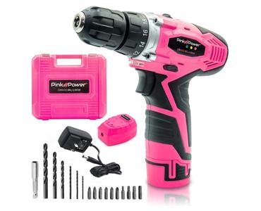 Pink Power PP121LI 12V Lightweight Drill Set for Women