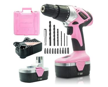 Pink Power PP182 18V Drill Set for Women