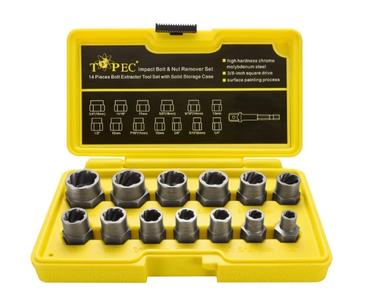 Topec Impact Bolt and Nut Remover Set