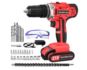 GardenJoy FH-6918S 21V Cordless Power Drill Set