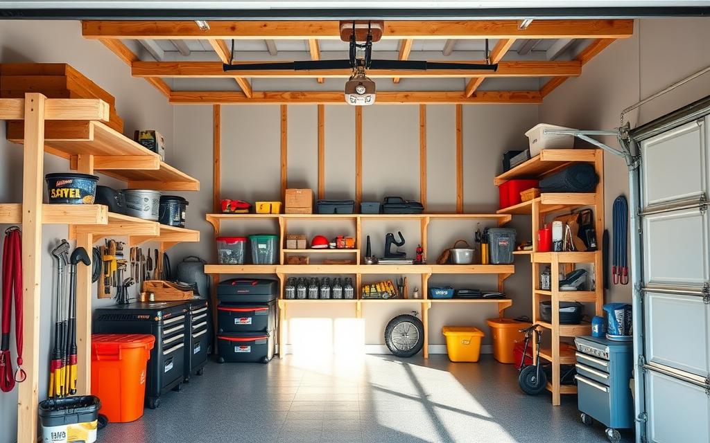 Building your own garage shelves