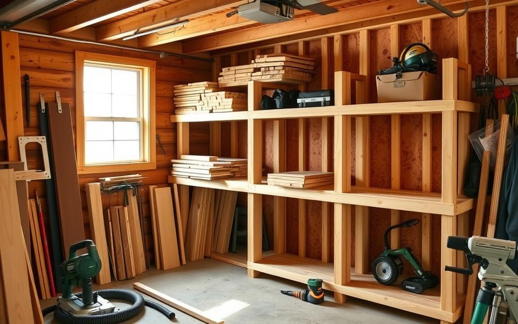 build safe and reliable 2x4 garage shelves