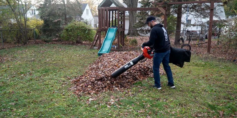 vacuum to collect the piles