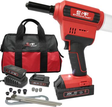 S&F STEAD & FAST Cordless Rivet Tool Kit