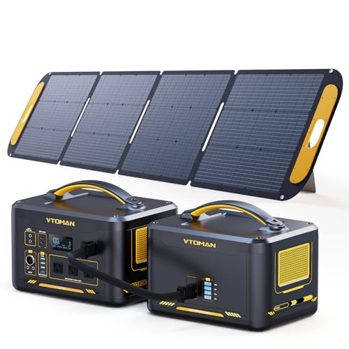 Vtoman 3096Wh Solar Generator with 200W Solar Panel
